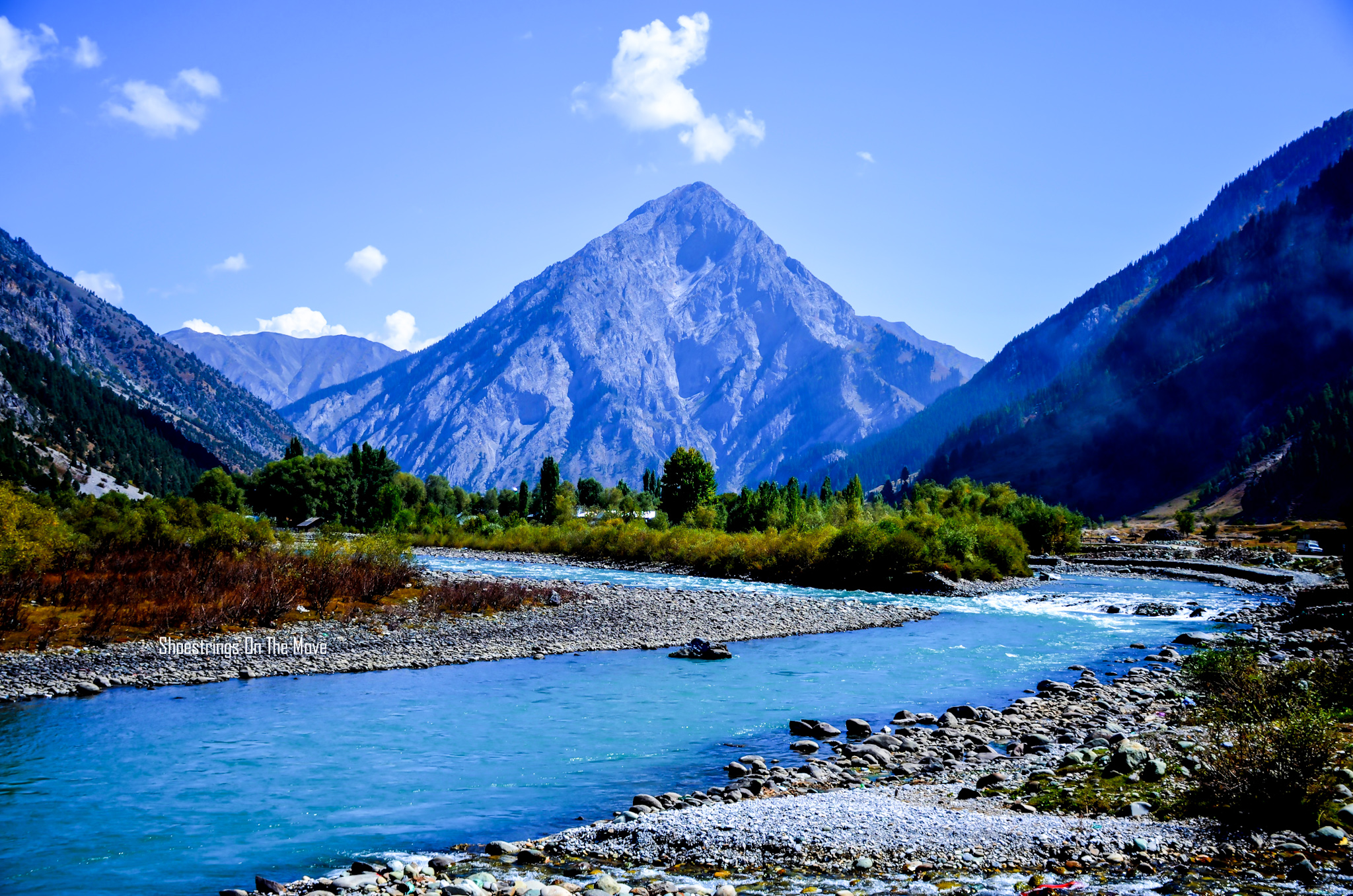 Gurez Valley mountain landscape, adventure destination in Kashmir